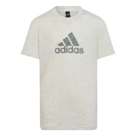 Детский Футболка с коротким рукавом Adidas IC0107 Белый