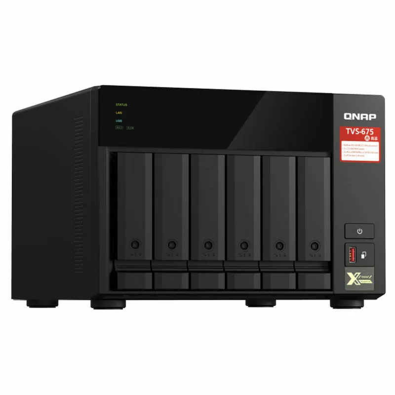 NAS Tīkla Suzrage Qnap TVS-675-8G Melns