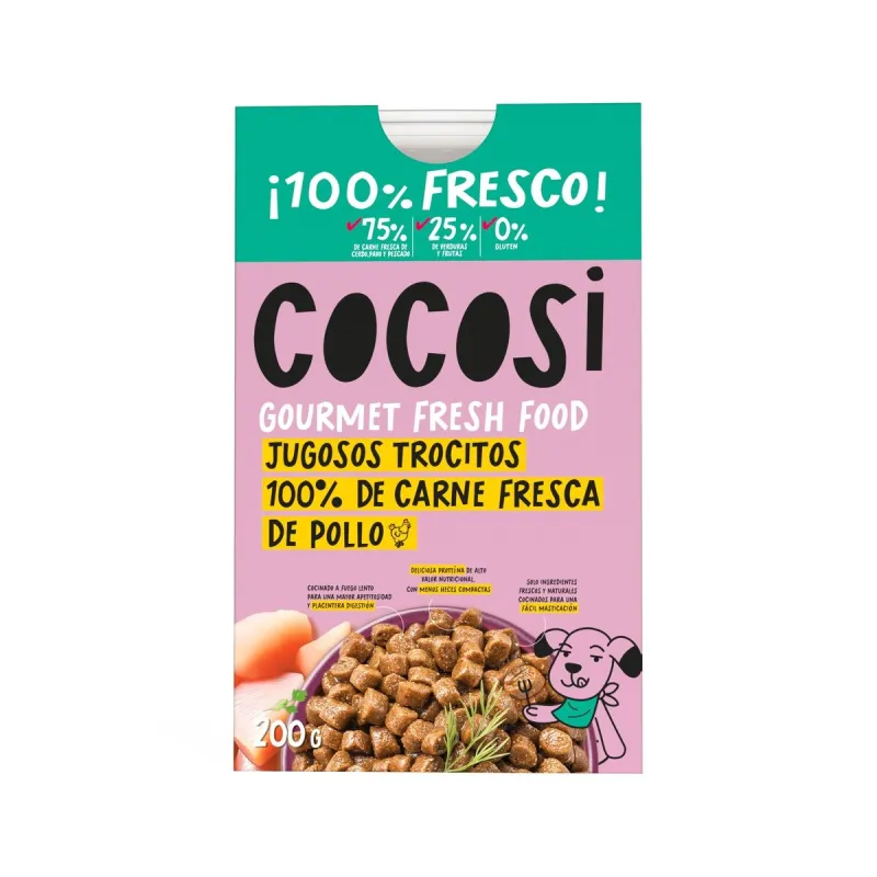 Wet food Cocosi Chicken 200 g 8 Units