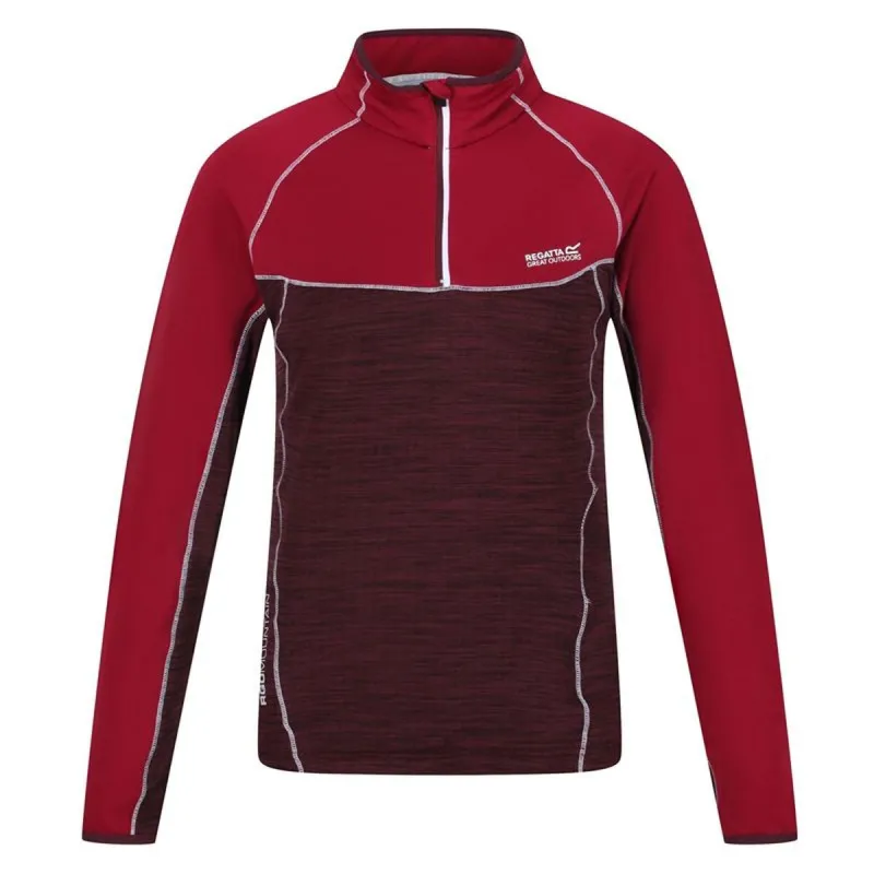 Fleece-vuori Regatta Hepley Lightweight Half-Zip W Tummanpunainen