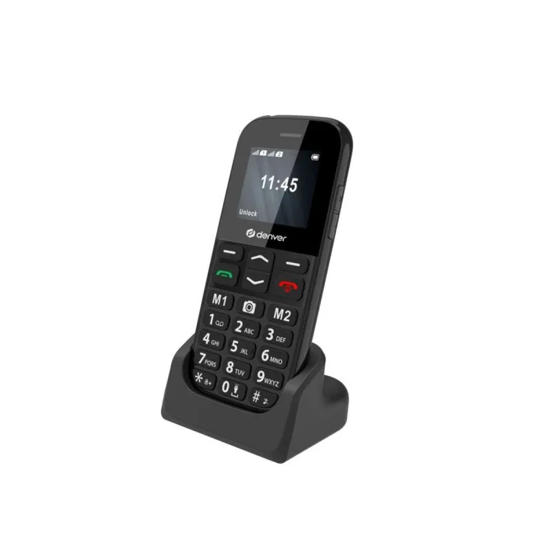 Mobilusis telefonas vyresnio amžiaus žmonėms Denver Electronics BAS-18800L Juoda 1,77"