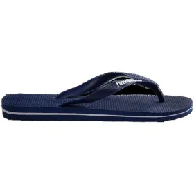 Pludmales sandales vīriešiem Havaianas Logo Filete Zils