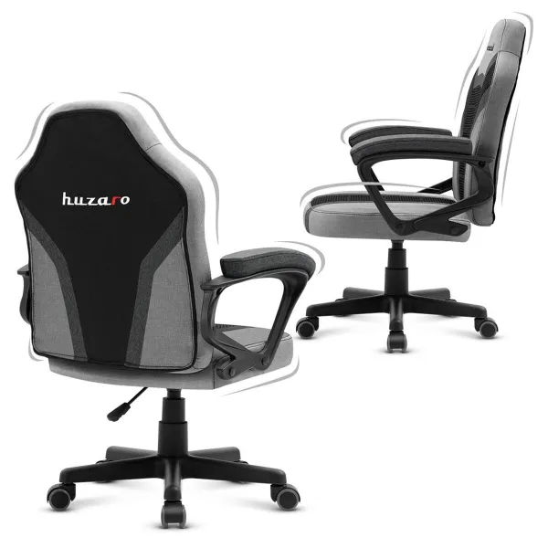 Spēļu Krēsls Huzaro Ranger 1.0 Grey Mesh Melns