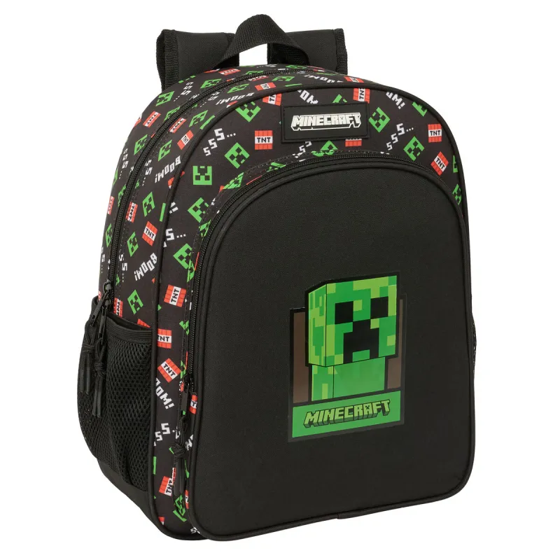 Skolas soma Minecraft Melns 32 x 38 x 12 cm