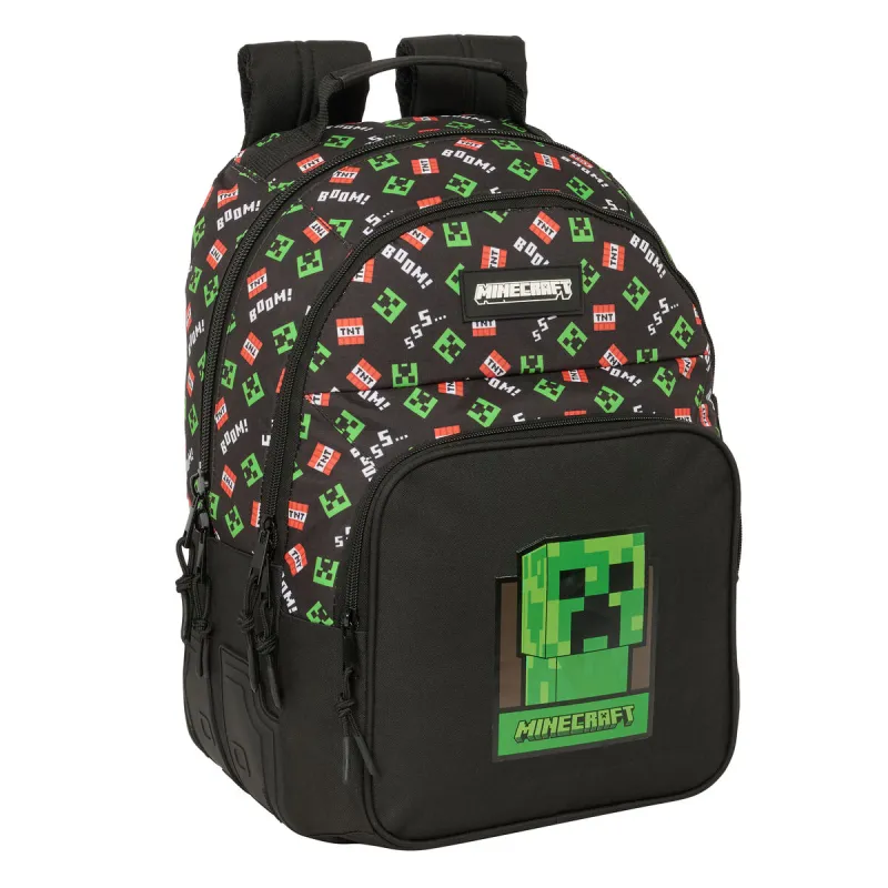 Skolas soma Minecraft Melns 32 x 42 x 15 cm