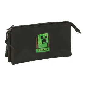 Kolmilokeroinen laukku Minecraft Musta 22 x 12 x 3 cm