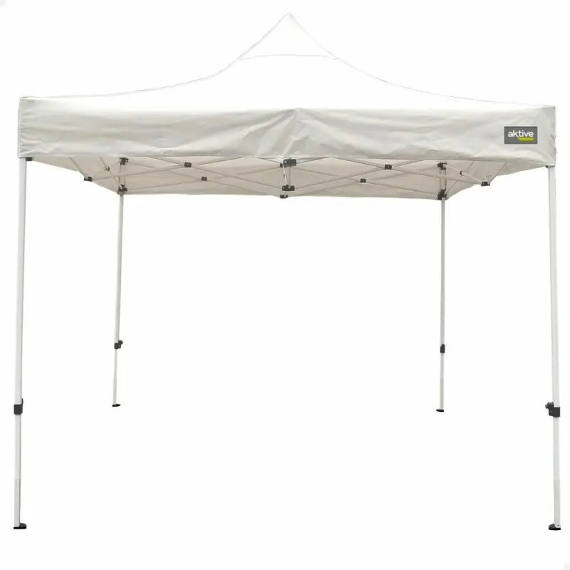 Gazebo Aktive 300 x 300 x 220 cm White Foldable Adjustable height
