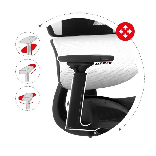 Gaming Chair Huzaro HZ-Combat 8.0 White