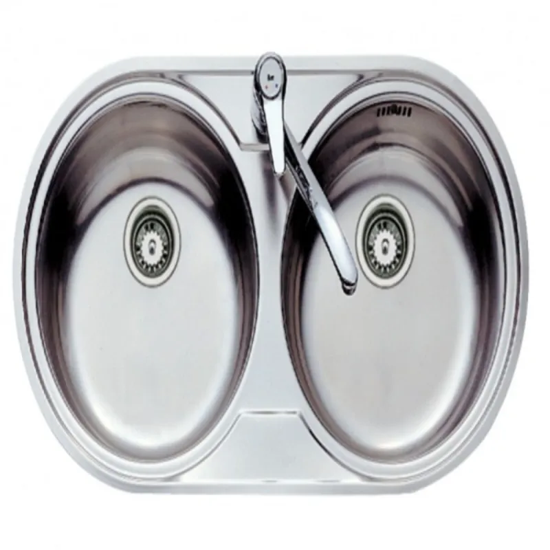 Divdaļīga izlietne Teka eline 80cm Inox