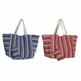 Rokassoma DKD Home Decor Zils Sarkans Alumīnijs 39 x 26 x 34 cm Somiņa