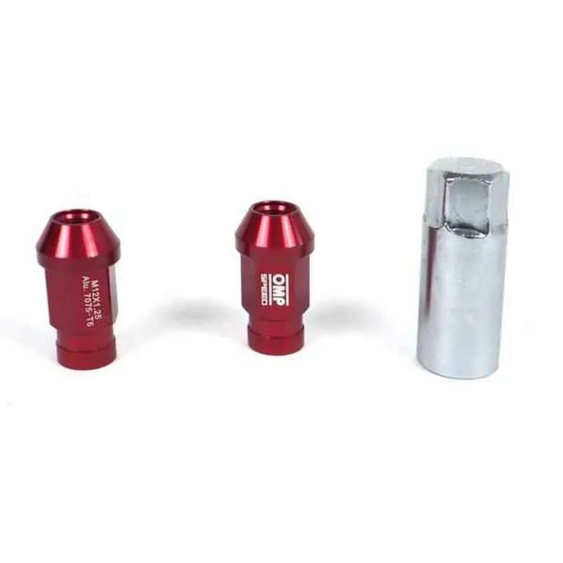 Set Mutrid OMP 7075 M12 x 1,25 40 mm 20 uds Punane
