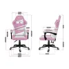 Žaidimų kėdė Huzaro HZ-Force 4.4 Pink Mesh
