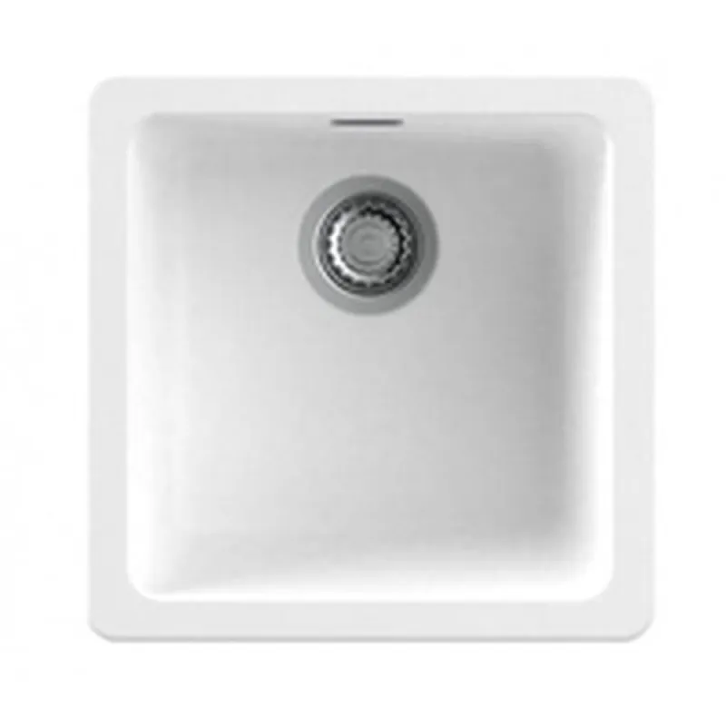 Sink with One Basin Nodor White