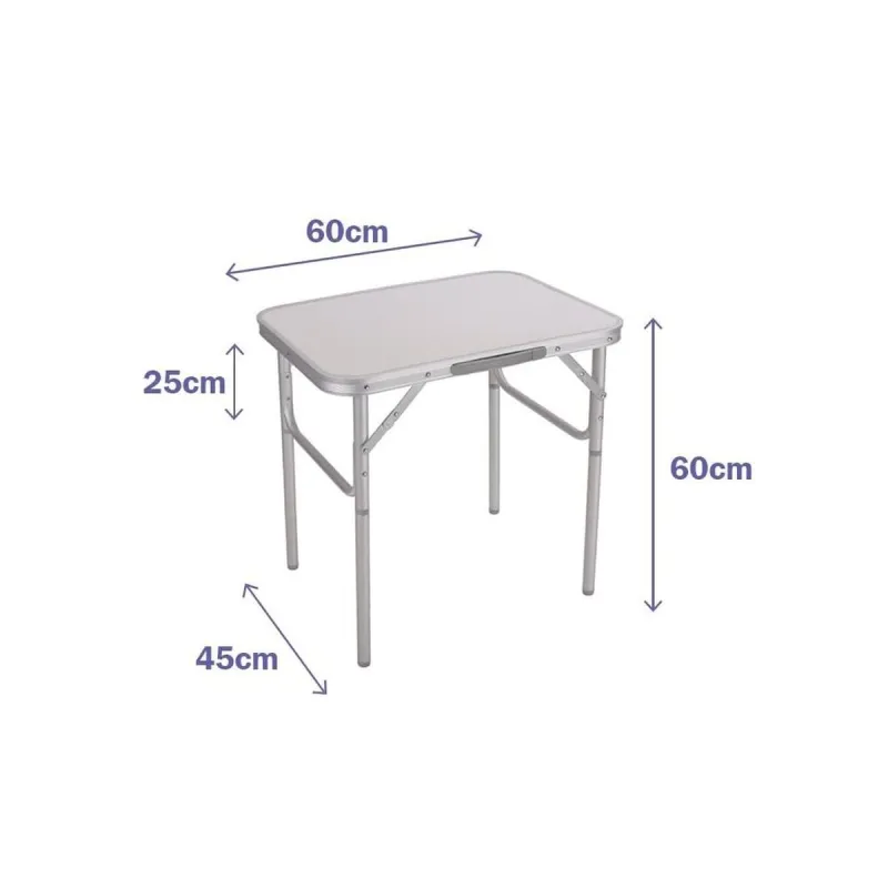 Folding Table Marbueno White 60 x 60 x 45 cm