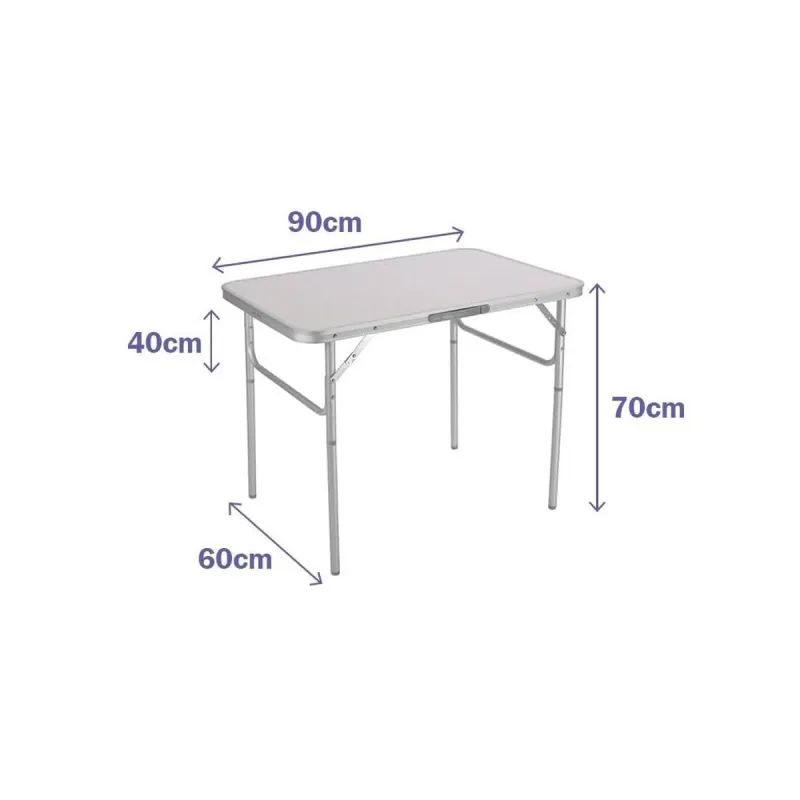 Folding Table Marbueno White 90 x 70 x 60 cm