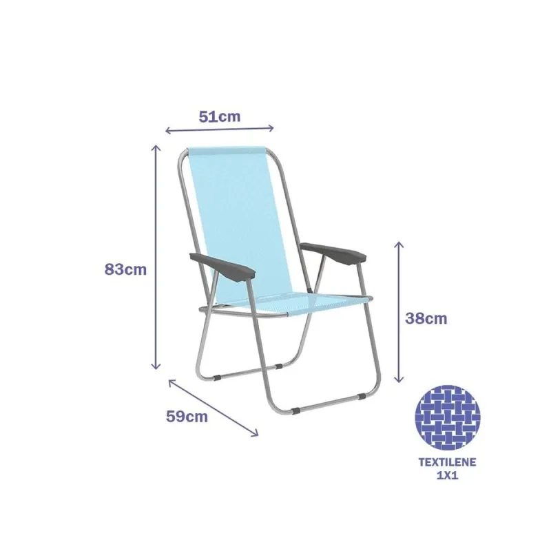Kokkupandav Tool Marbueno Sinine 59 x 83 x 51 cm