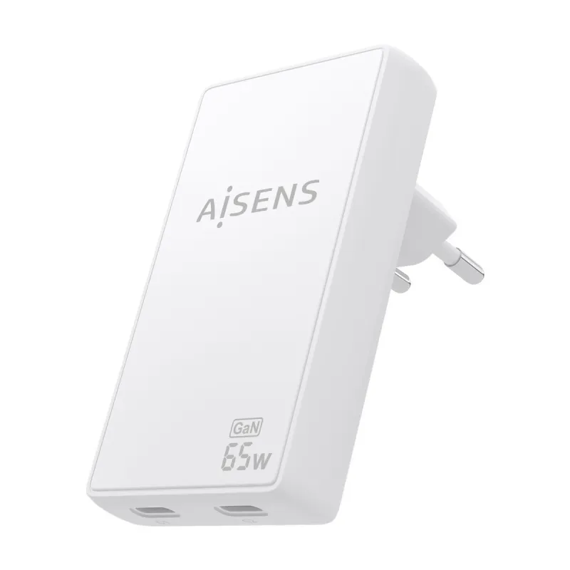 Сетевое зарядное устройство Aisens ASCH-65W2P077-W Белый 65 W