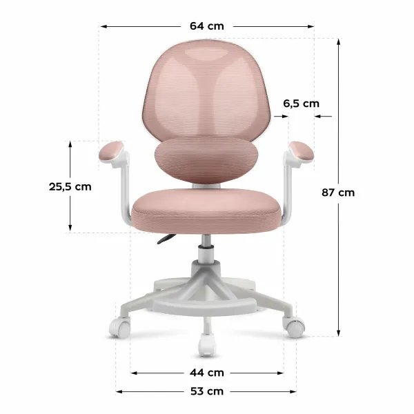Kontoritool Mark Adler MA-JUNIOR 4.5 PINK Roosa