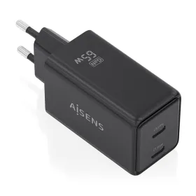 Wall Charger Aisens ASCH-65W2P079-BK Black 65 W