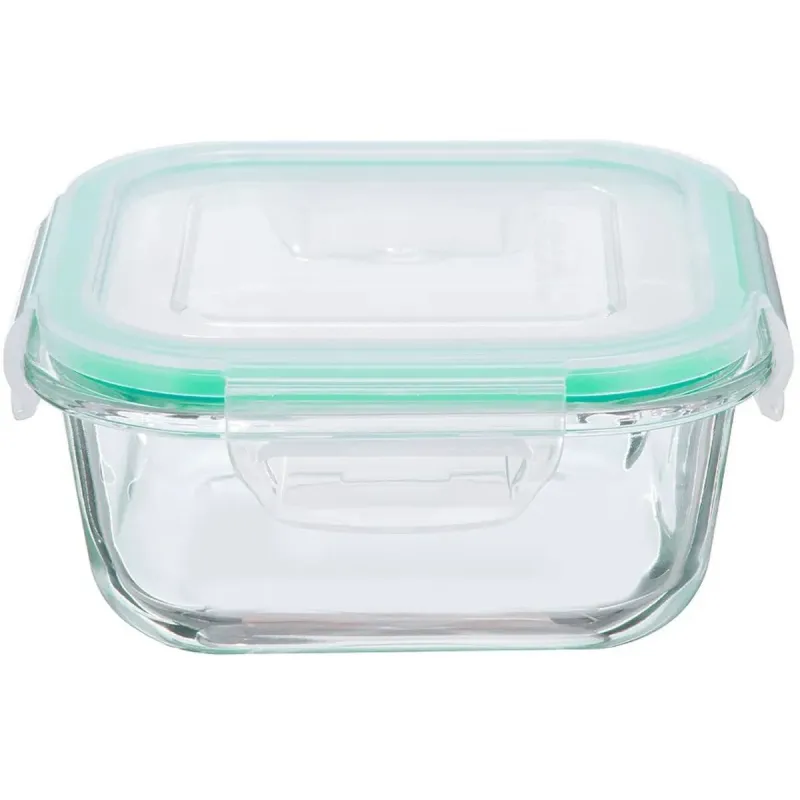 Lunch box Castey C-CBO800 Transparent Borosilicate Glass Rectangular 800 ml
