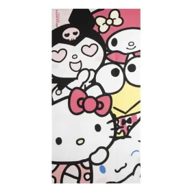 Beach Towel Hello Kitty Light Pink 70 x 140 cm