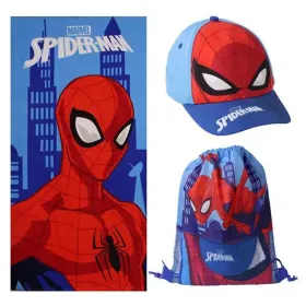 Beach Towel Spider-Man Blue 70 x 140 cm