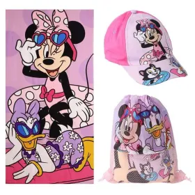 Beach Towel Minnie Mouse Pink 70 x 140 cm