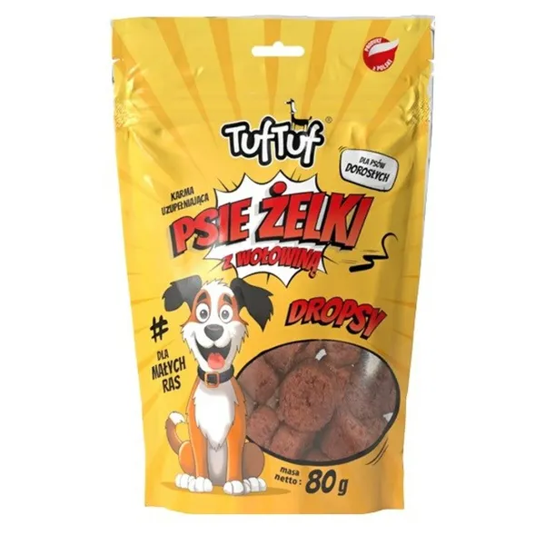 Suņu uzkodas Tuftuf Liellops 80 g