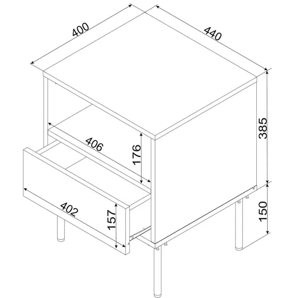 Öökapp Cama Meble TRESSE 400090