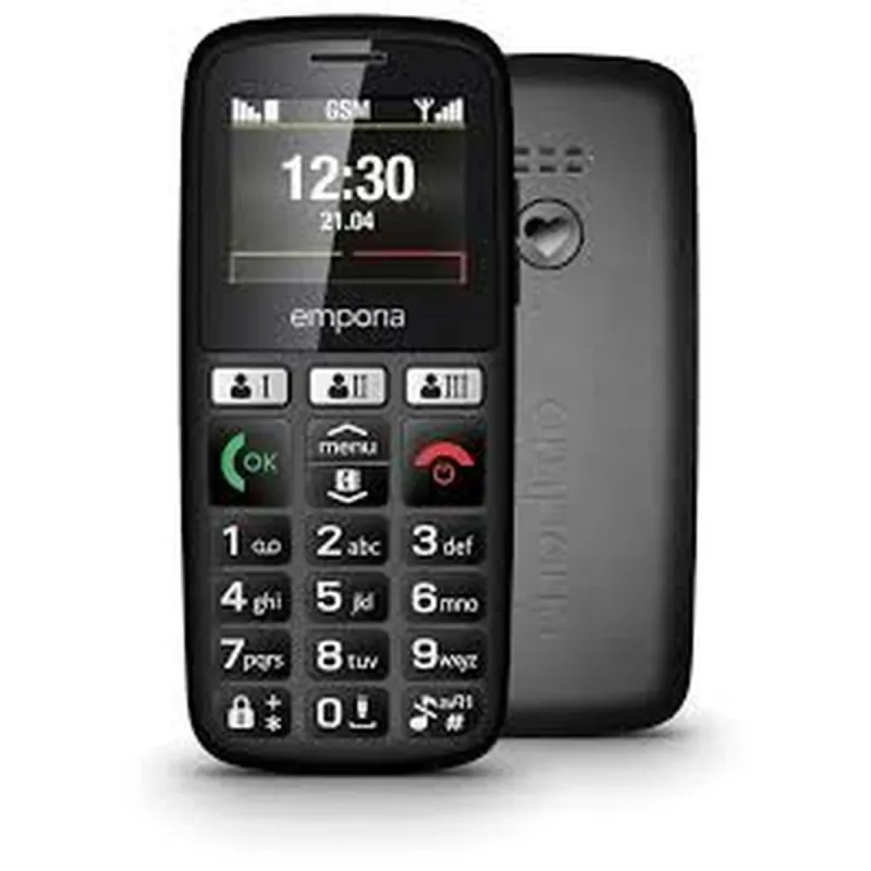 Mobilais Telefons Senioriem emporia HAPPY E30.v3 Melns