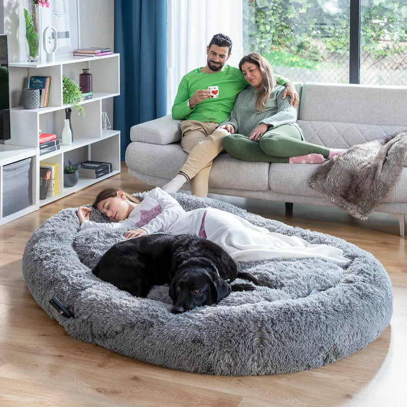 Žmogaus dydžio šuns guolis | Human Dog Bed XXL InnovaGoods Grey