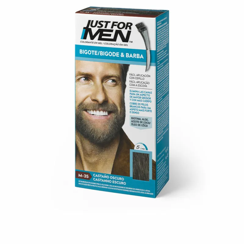 Краситель в шампуне Just For Men Colorante Темно-каштановый 15 ml Борода / Усы