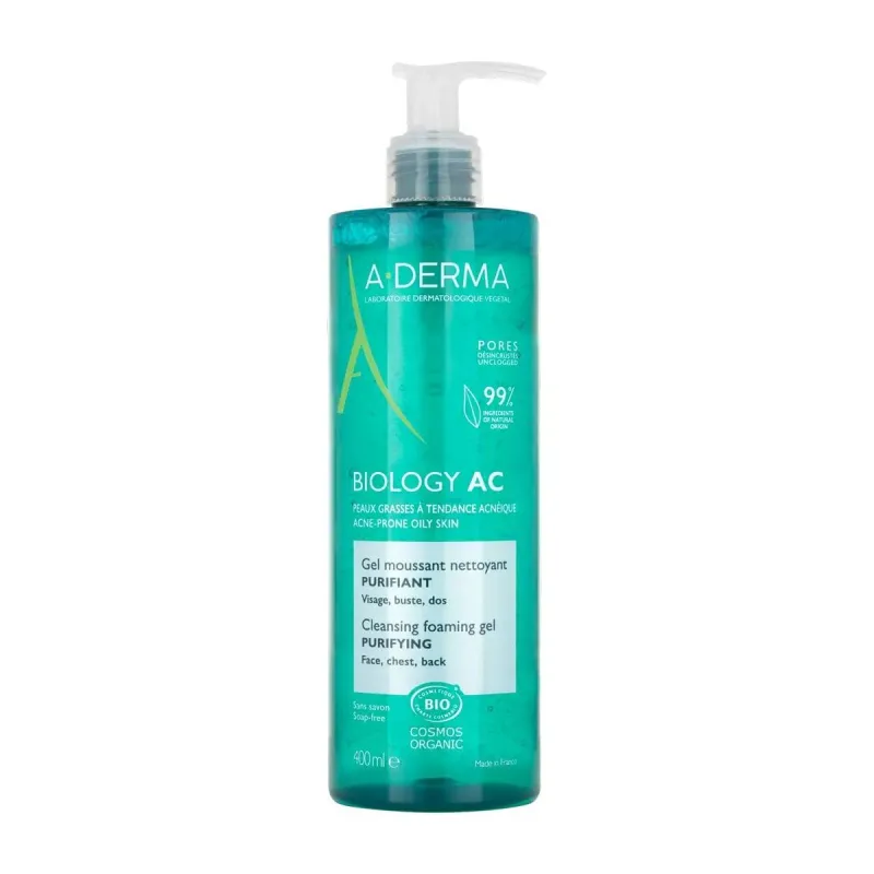Veido valymo gelis A-Derma Biology Ac 400 ml