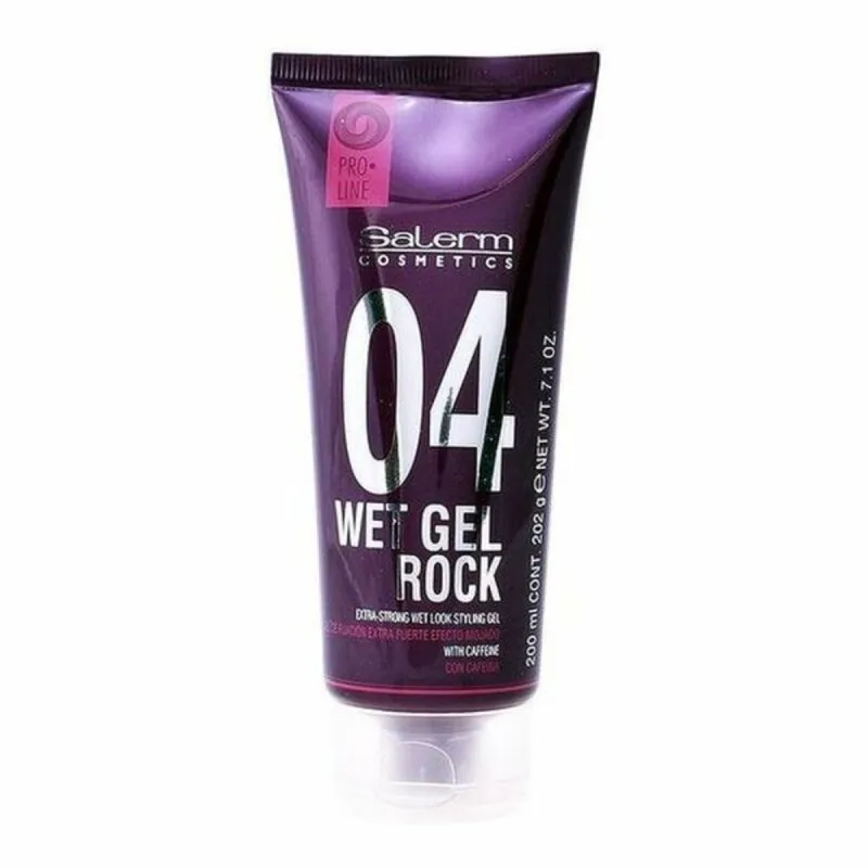 Īpaši Spēcīgs Fiksējošais Gels Salerm Wet Gel Rock 200 ml