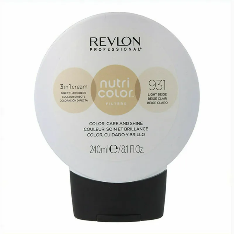 Permanent Dye Revlon Nutri Color 240 ml Beige