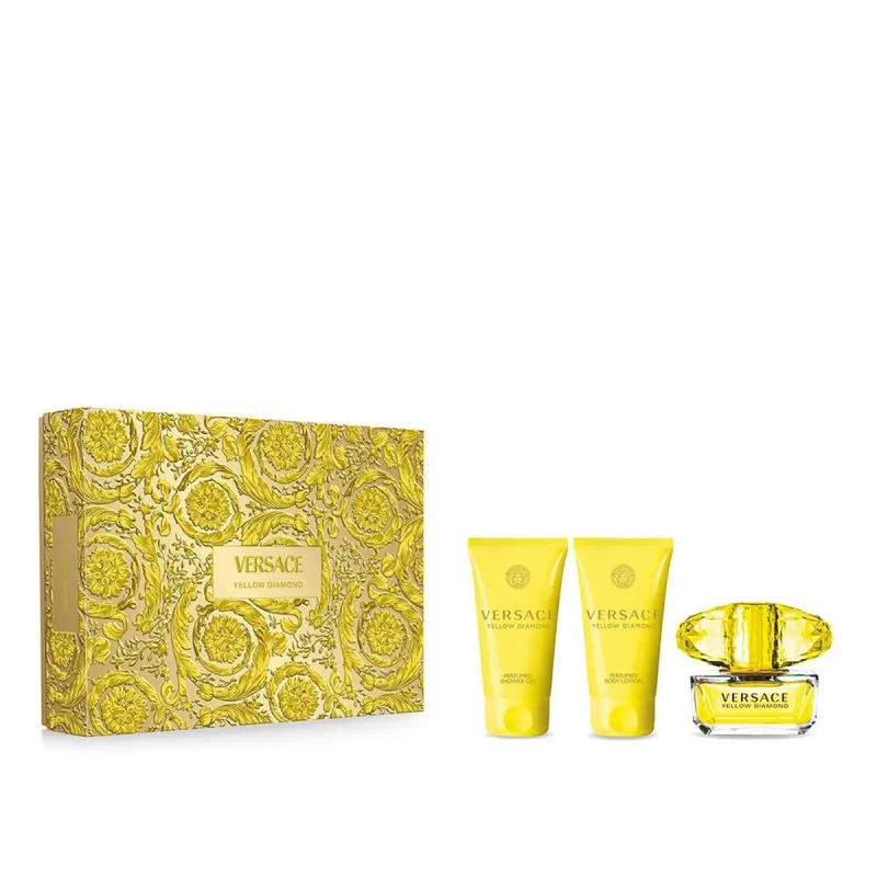 Naiste parfüümi komplekt Versace Yellow Diamond 3 Tükid, osad