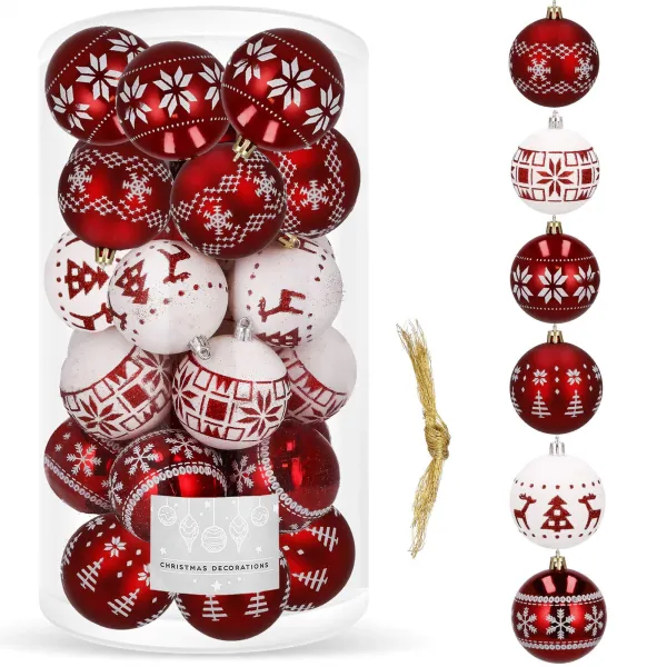 Kalėdų eglutės puošmena Springos CA0151, 5 cm 30 vnt.