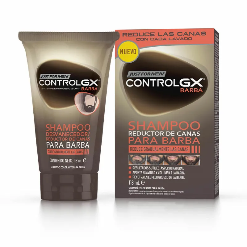Anti-ageing värjäysgeeli Just For Men Control Gx 118 ml Hiusten harmauden vähentäjä