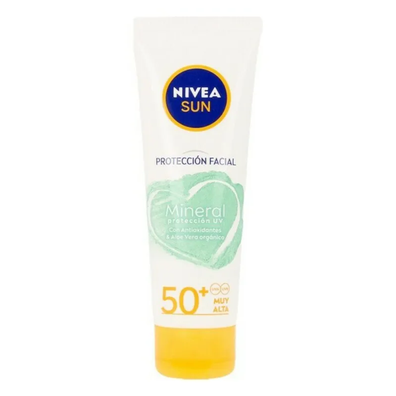 Aurinkovoide Sun Facial Mineral Nivea 85692 Spf 50 50 ml 50ml