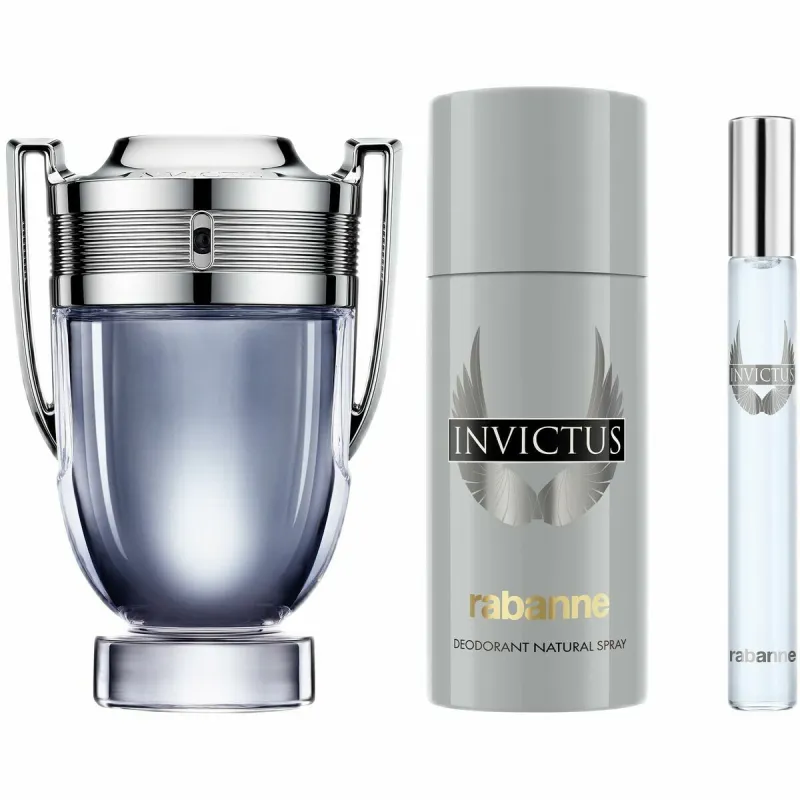 Мужской парфюмерный набор Paco Rabanne Invictus 3 Предметы