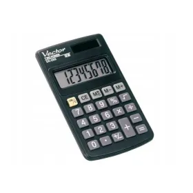 Kalkulaator Vector DK-055 Must Plastmass