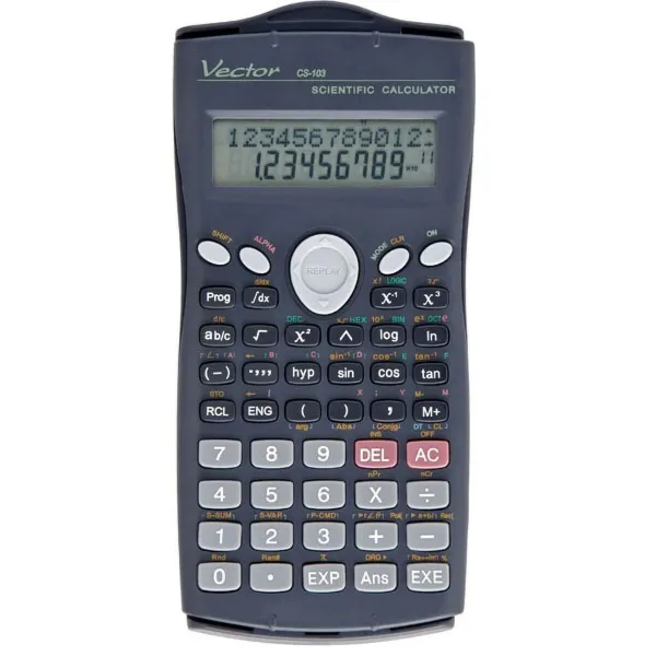 Tieteellinen laskin Vector KAV CS-103 Musta