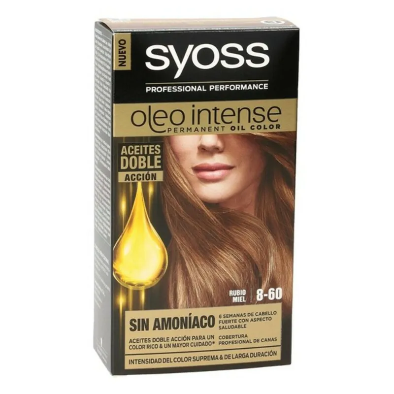 Pysyvä väriaine Syoss Olio Intense Hunajan vaalea Nº 8,60 Platinanvaalea Nº 8.60-Rubio Miel