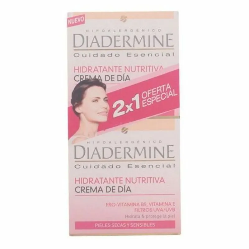 Unisex kosmetikos rinkinys Diadermine Crema Hidratante Nutritiva Dia Ps 50 ml 2 Dalys