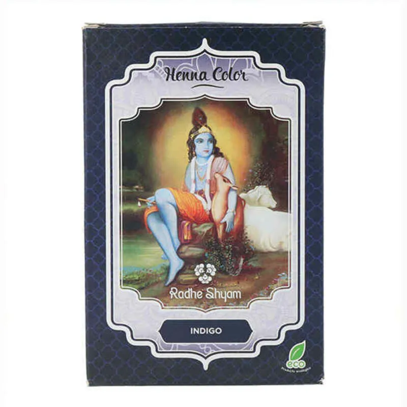 Poolpüsiv värv Henna Radhe Shyam Shyam Henna Indigo (100 g)
