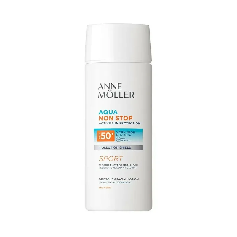 Facial Sun Cream Anne Möller Aqua Non Stop Sport 75 ml Spf 50