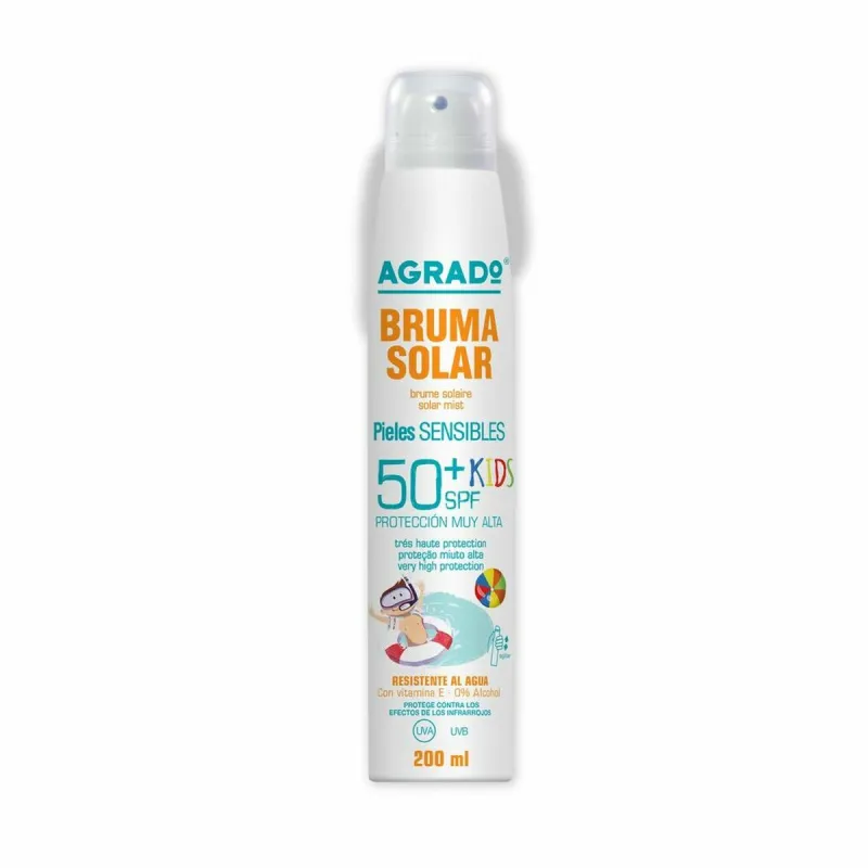 Päikesekaitsepihusti Agrado Kids SPF50+ Tundlik nahk (200 ml)