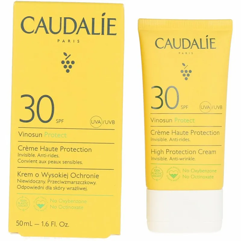 Sauļošanās krēms sejai Caudalie Vinosun 50 ml Pretgrumbu