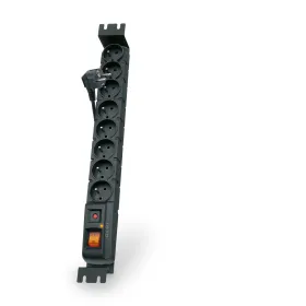 Schuko 19" 8 Way Multi-socket Adapter HSK Data W0136