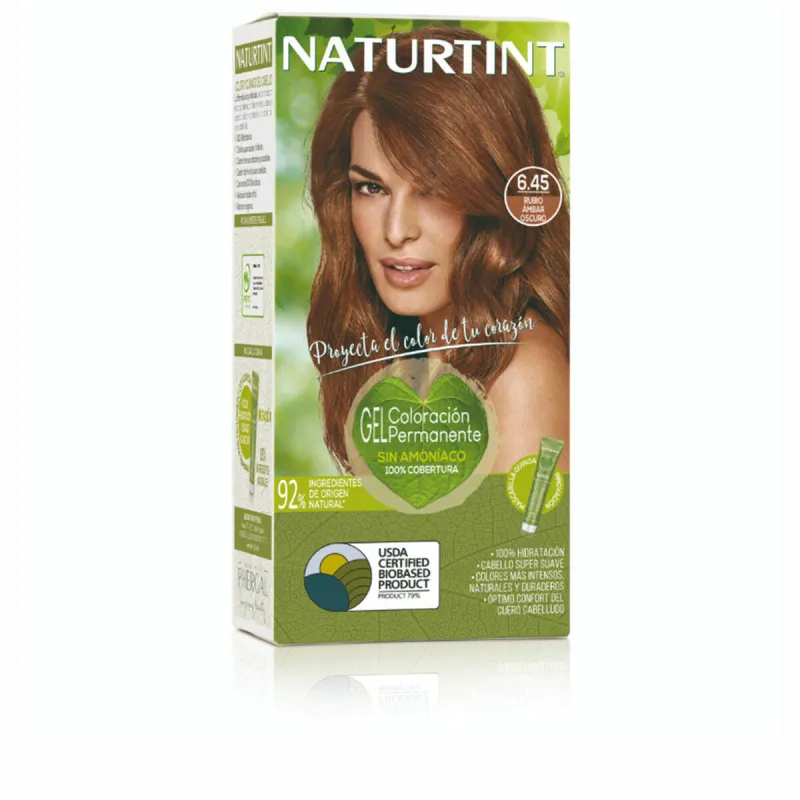 Pysyvä väriaine Naturtint NATURTINT COLORACIÓN 6.45-Rubio Ámbar Oscuro 170 ml